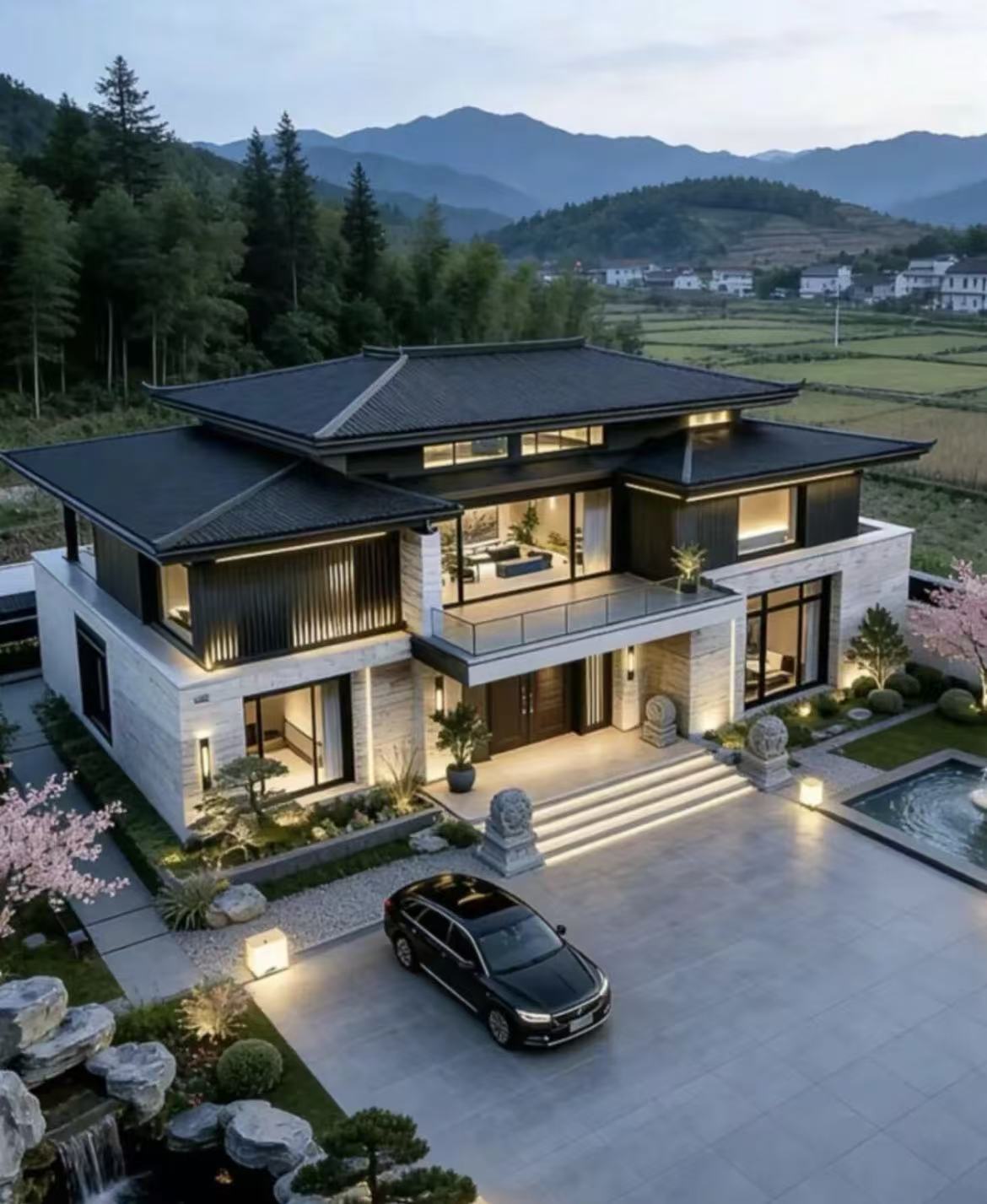 新宋式风格的两层乡墅